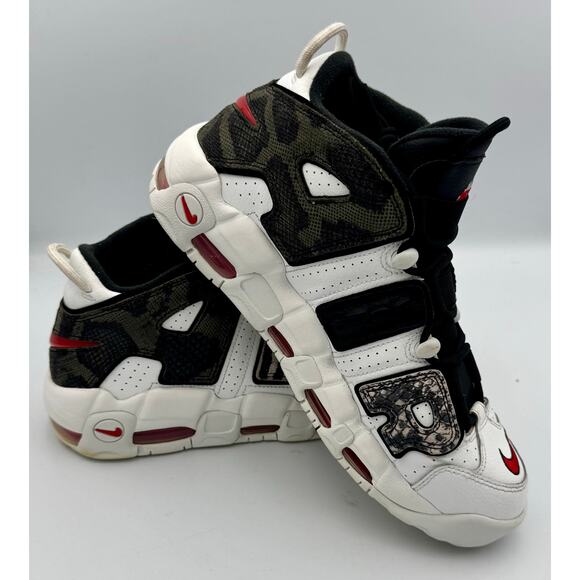 Nike More Uptempo \'Tunnel Walk\' M 10.5 DZ4838-100 White/Multi Color # 314